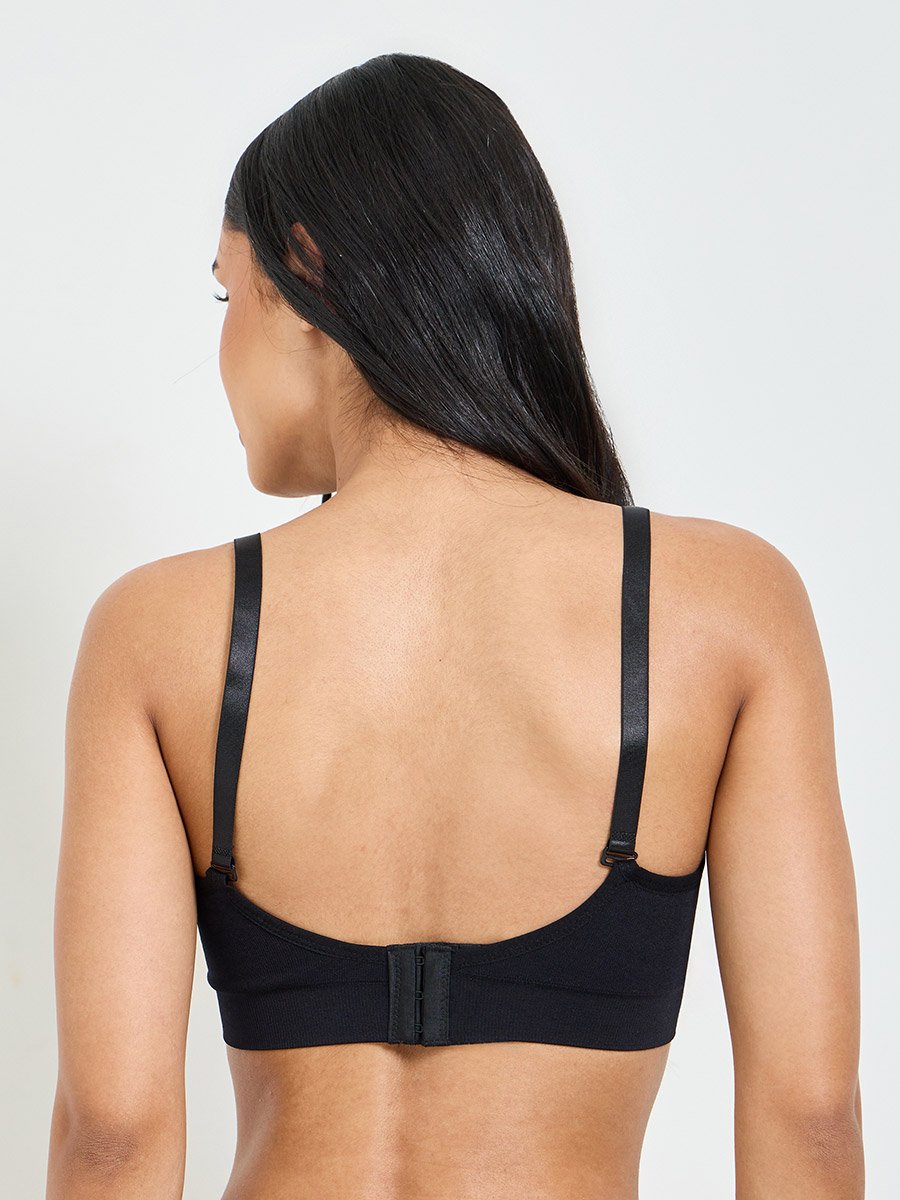 Solid Texture Padded Non Wired T-Shirt Bra