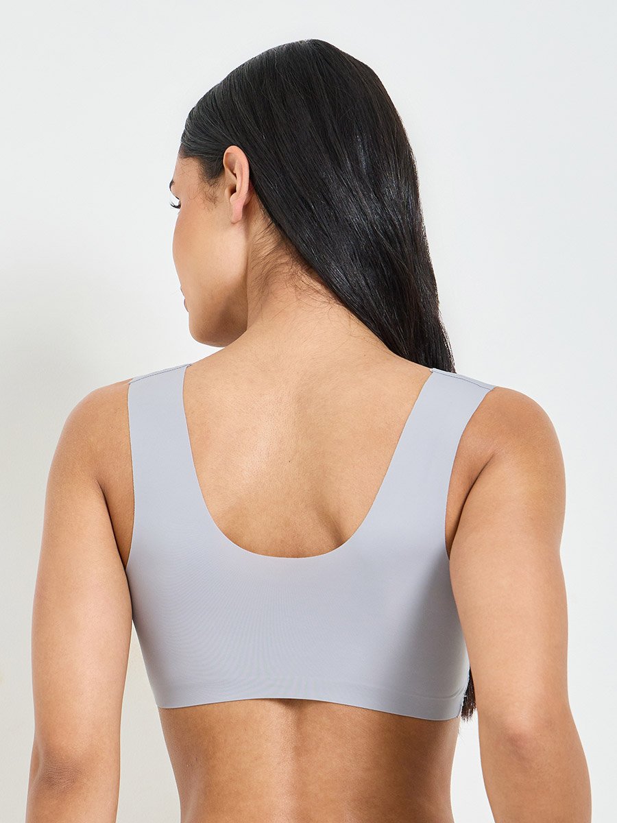 Solid Lace Bulk Front Padded Non Wired Regular Bra