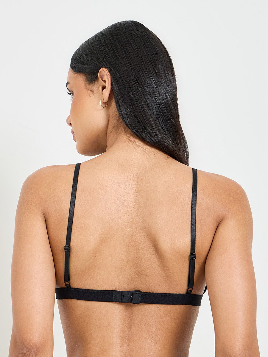 Solid Lace Padded Non Wired Bralette