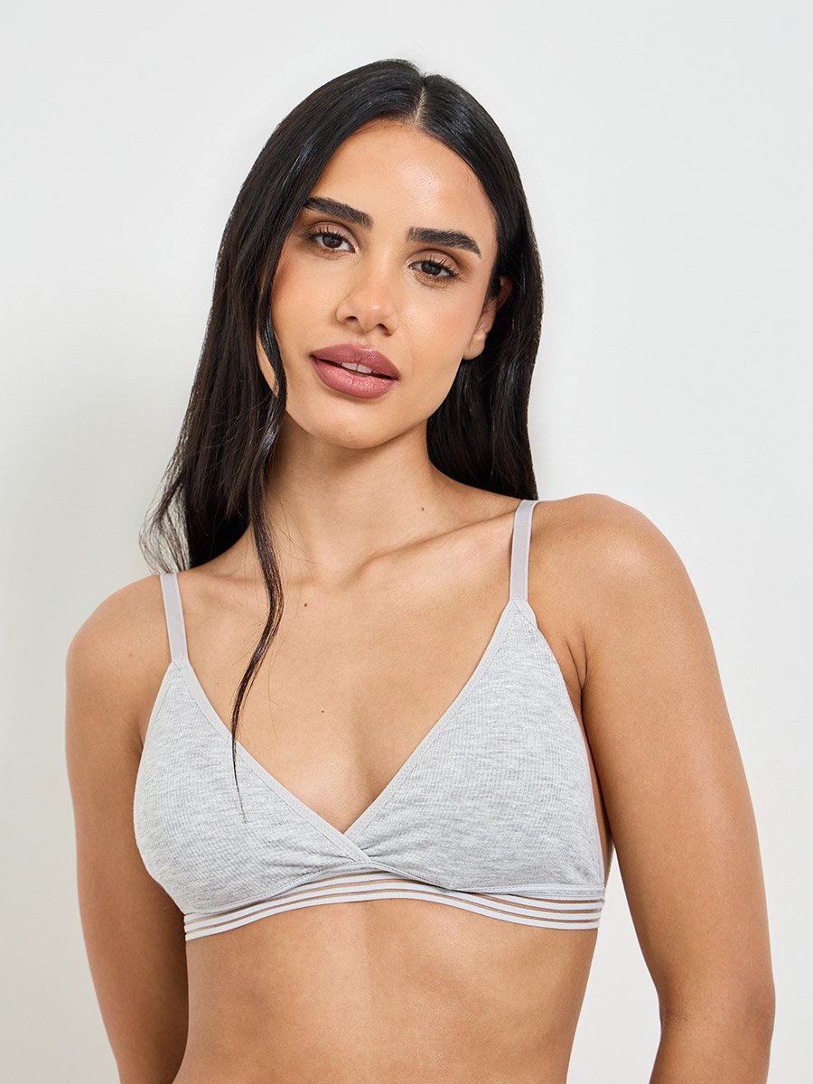 Solid Texture Padded Non Wired Regular Bra and Thong Lingerie Set