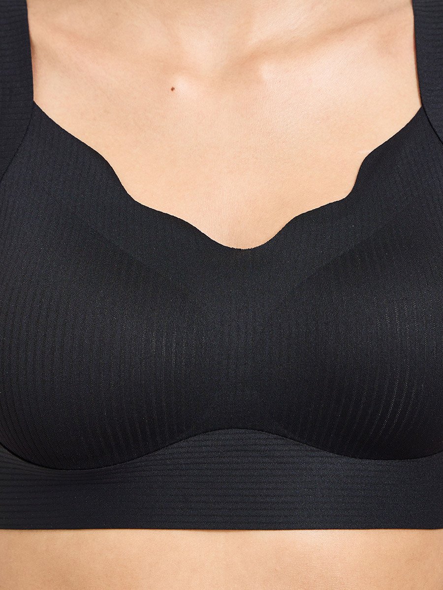 Solid Padded Non Wired T-shirt Bra and Briefs Lingerie Set