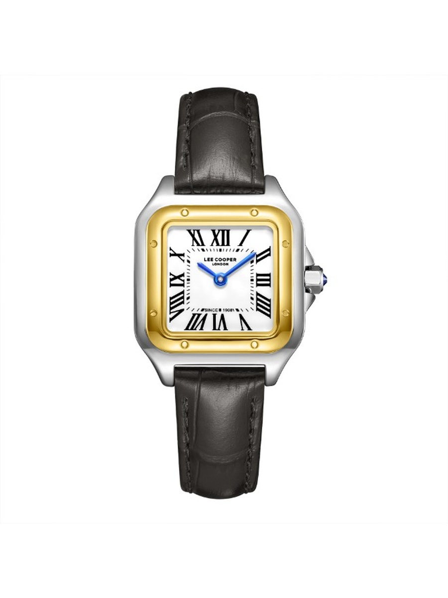 VJ20C1 Analog Watch with Leather Strap - LC08191.231, Dark Grey