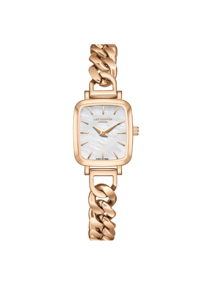 VJ20C1 Analog Watch with Metal Strap - LC08130.420, Rose Gold