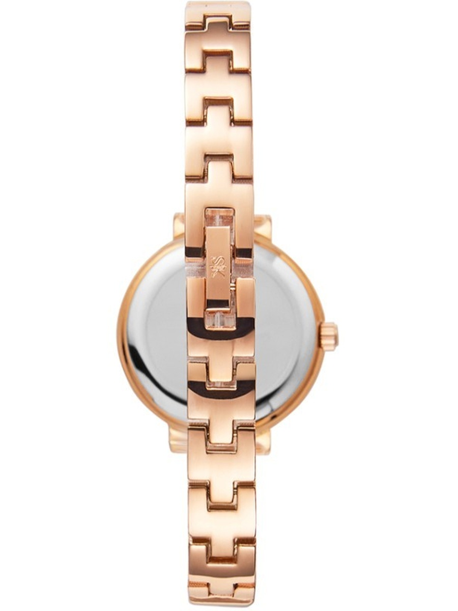 Quartz Analog Watch with Alloy Strap - K22518-RBKM, Rose Gold