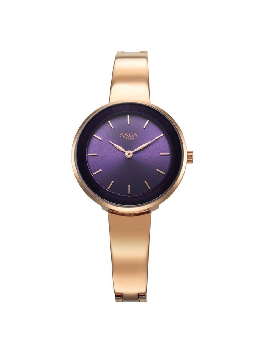 Quartz Analog Watch with Metal Strap - 95276WM01, Rose Gold