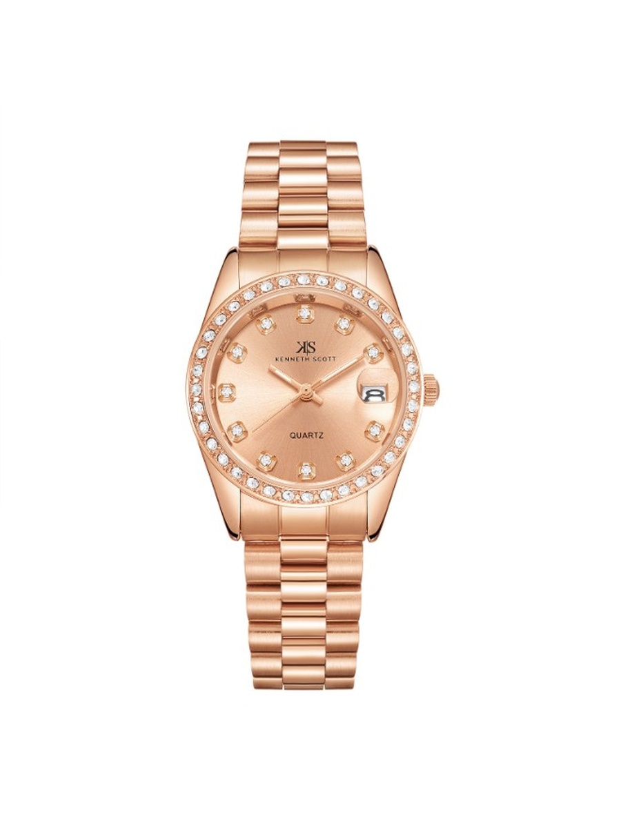 SL28 Analog Watch with Stainless Steel Strap - K23545-RBKK, Rose Gold