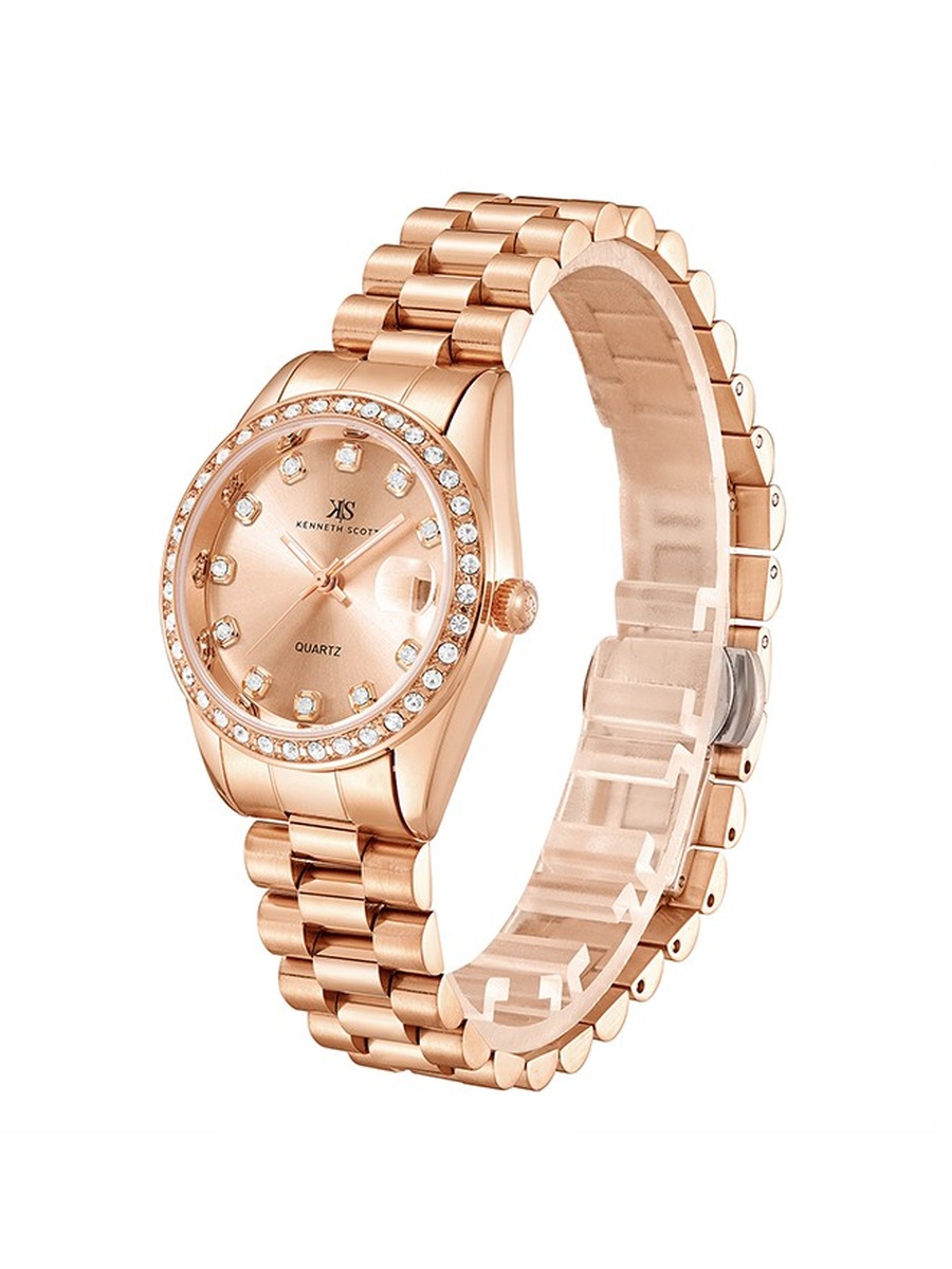 SL28 Analog Watch with Stainless Steel Strap - K23545-RBKK, Rose Gold