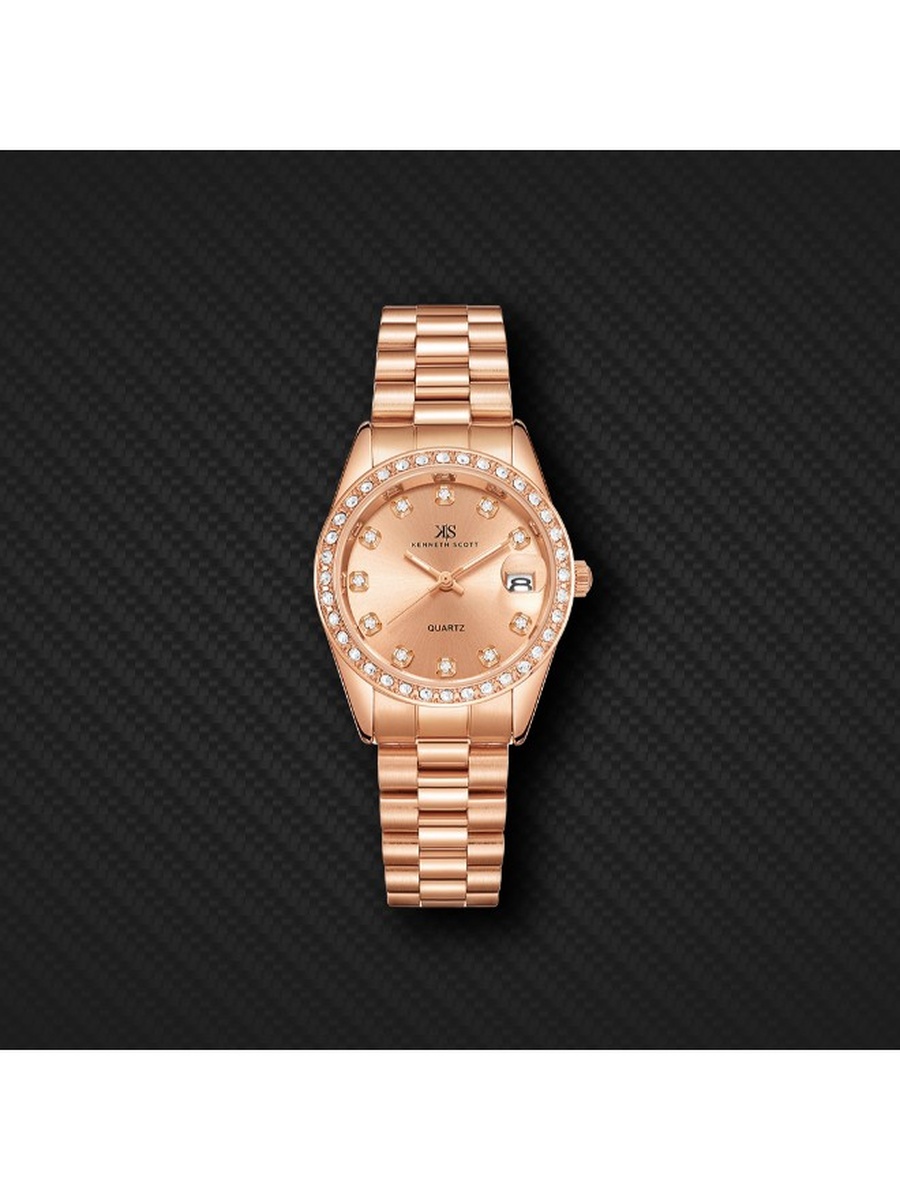 SL28 Analog Watch with Stainless Steel Strap - K23545-RBKK, Rose Gold