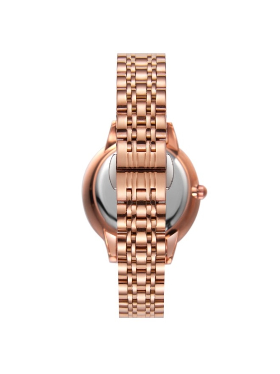 Quartz Analog Watch with Stainless Steel Strap - K22532-RBKW, Rose Gold