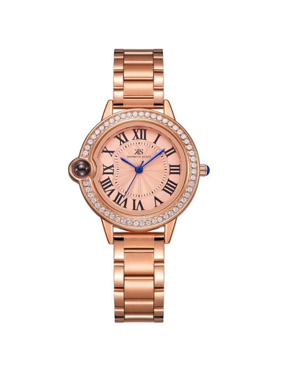 Quartz Analog Watch with Stainless Steel Strap - K22530-RBKK, Rose Gold
