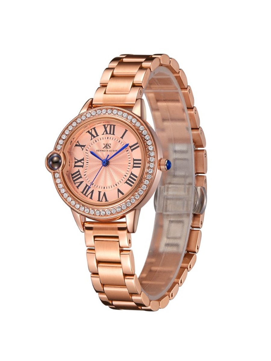 Quartz Analog Watch with Stainless Steel Strap - K22530-RBKK, Rose Gold