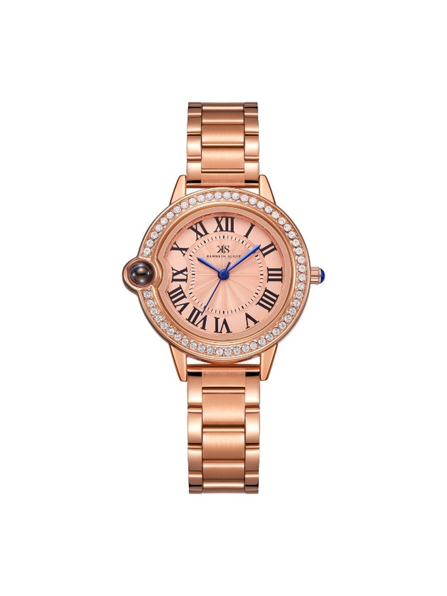 Quartz Analog Watch with Stainless Steel Strap - K22530-RBKK, Rose Gold