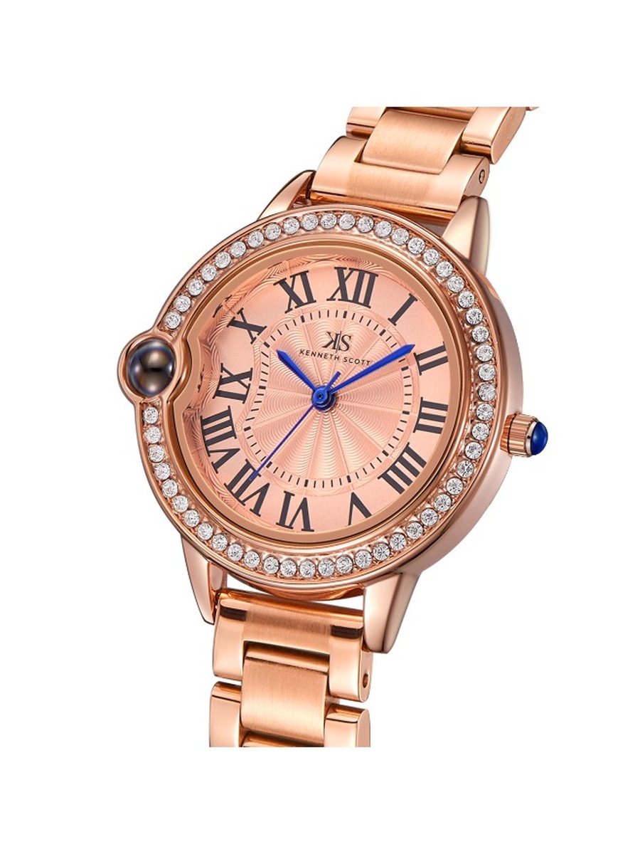 Quartz Analog Watch with Stainless Steel Strap - K22530-RBKK, Rose Gold