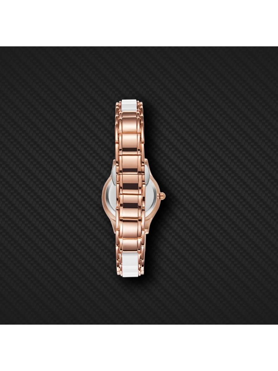 SL25D Analog Watch with Ceramic Metal Strap - K23517-RCWW, White