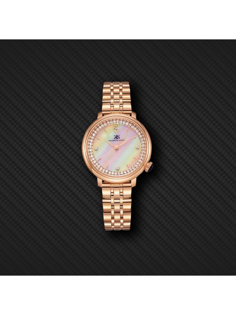 PE21 Analog Watch with Stainless Steel Strap - K23518-RBKM, Rose Gold