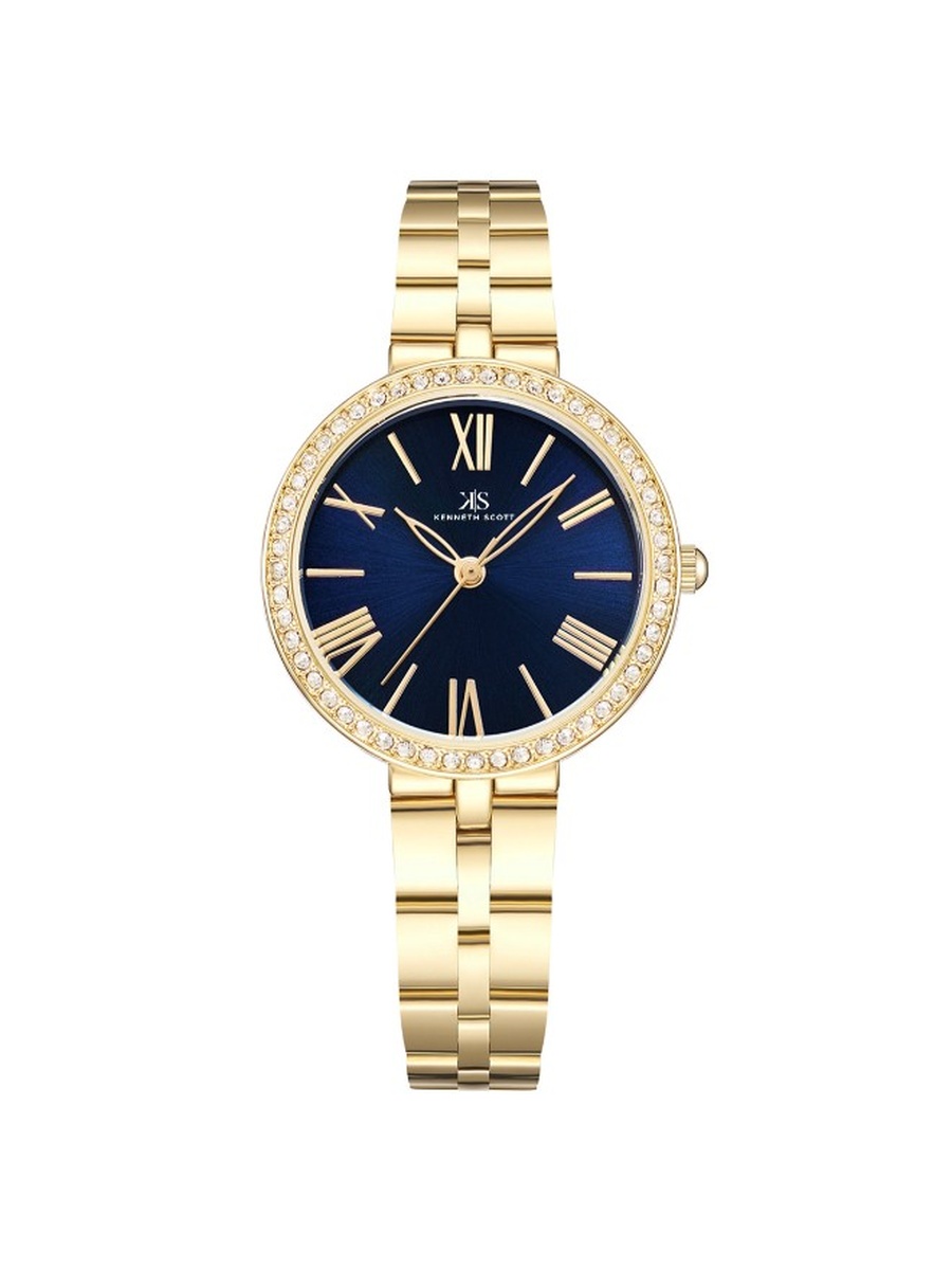 PC21 Analog Watch with Stainless Steel Strap - K23502-GBGN, Gold