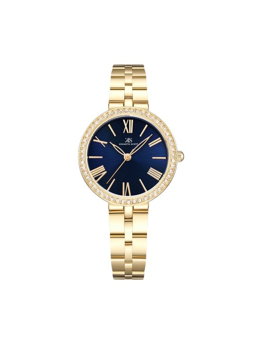 PC21 Analog Watch with Stainless Steel Strap - K23502-GBGN, Gold