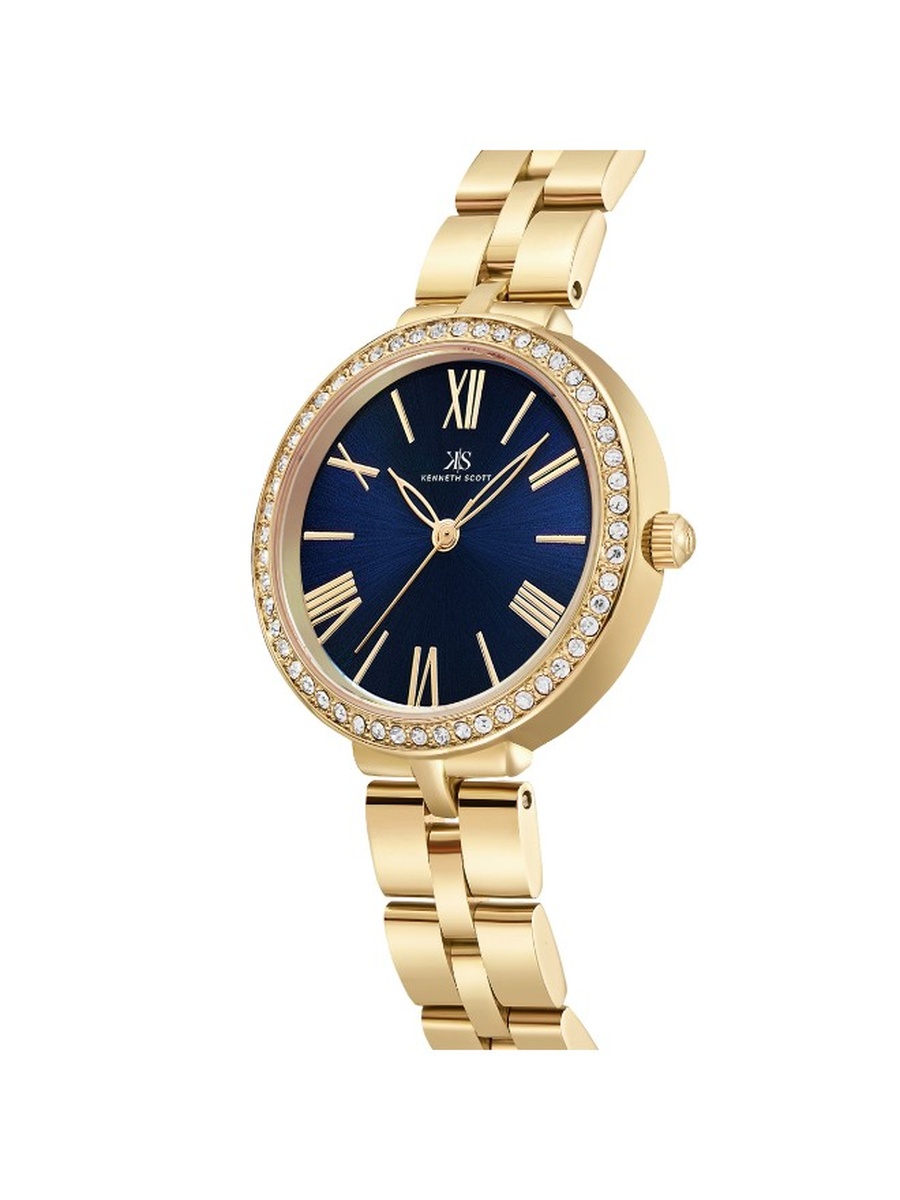 PC21 Analog Watch with Stainless Steel Strap - K23502-GBGN, Gold