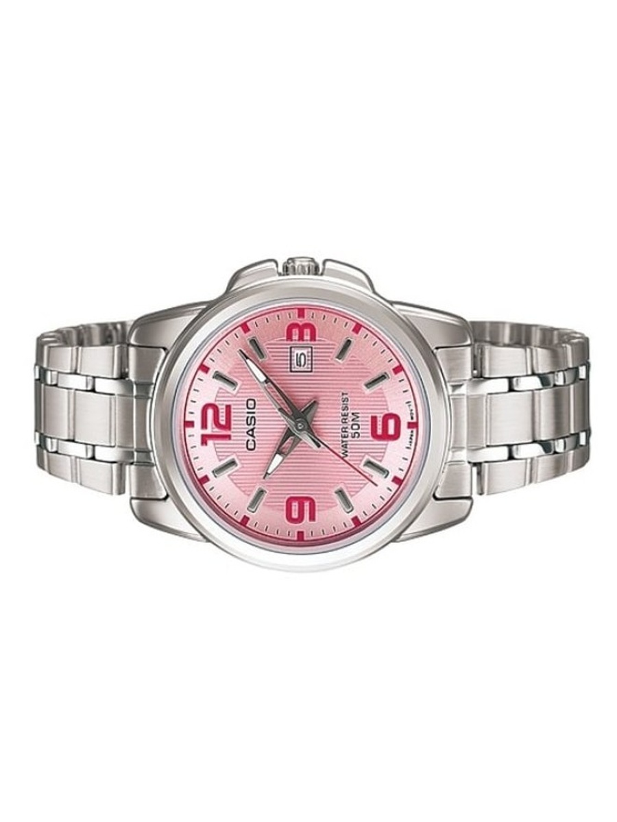 Quartz Analog Watch with Stainless Steel Strap - LTP-1314D-5AVDF, Silver