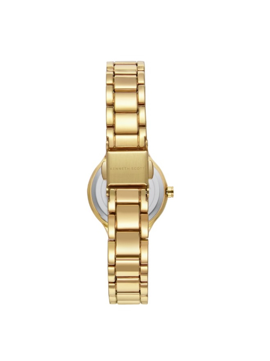 PC21 Analog Watch with Alloy Ceramic Strap - K23509-GCWW, White