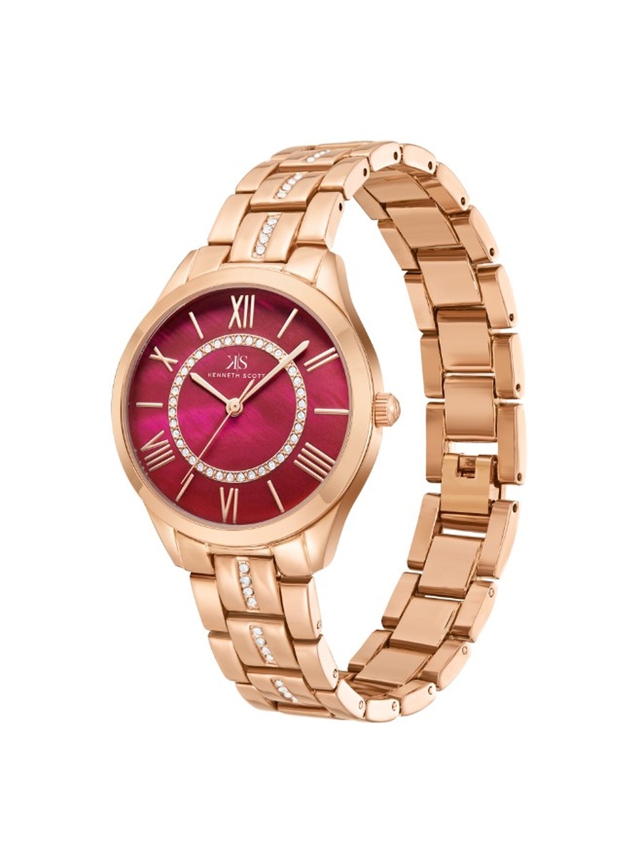 PC21 Analog Watch with Alloy Strap - K23510-RBKR, Rose Gold