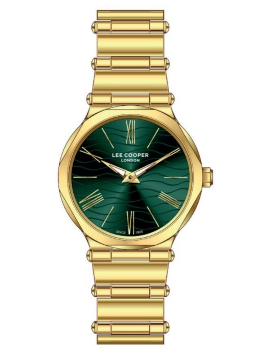 VJ20C1 Analog Watch with Metal Strap - LC08000.170, Gold