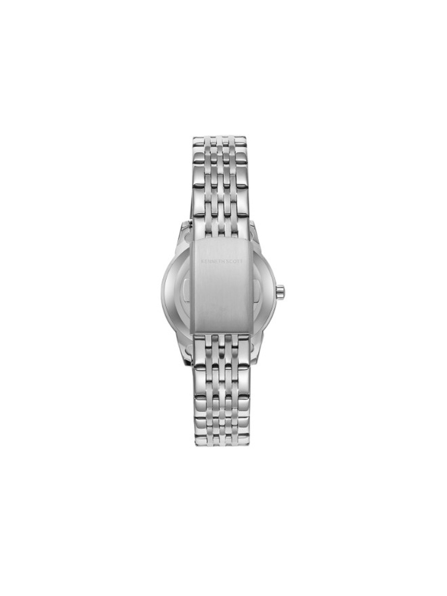 Japanese Quartz Analog Watch with Stainless Steel Strap - K23530-SBSB, Silver