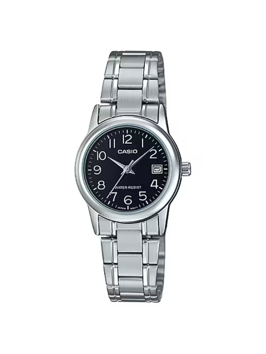 Analog Watch with Stainless Steel Strap - LTP-V002D-1BUDF, Silver
