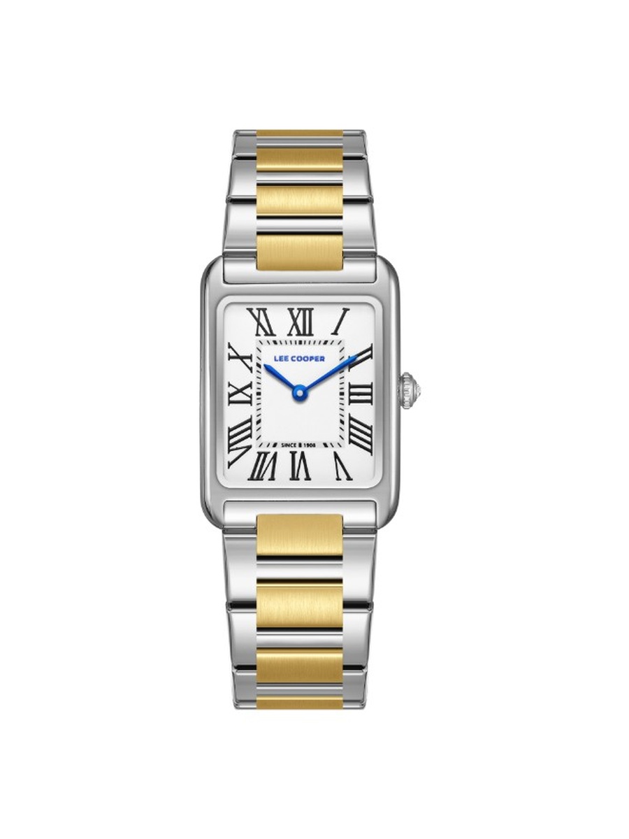 VJ20C1 Analog Watch with Metal Strap - LC08083.230, Silver/Gold