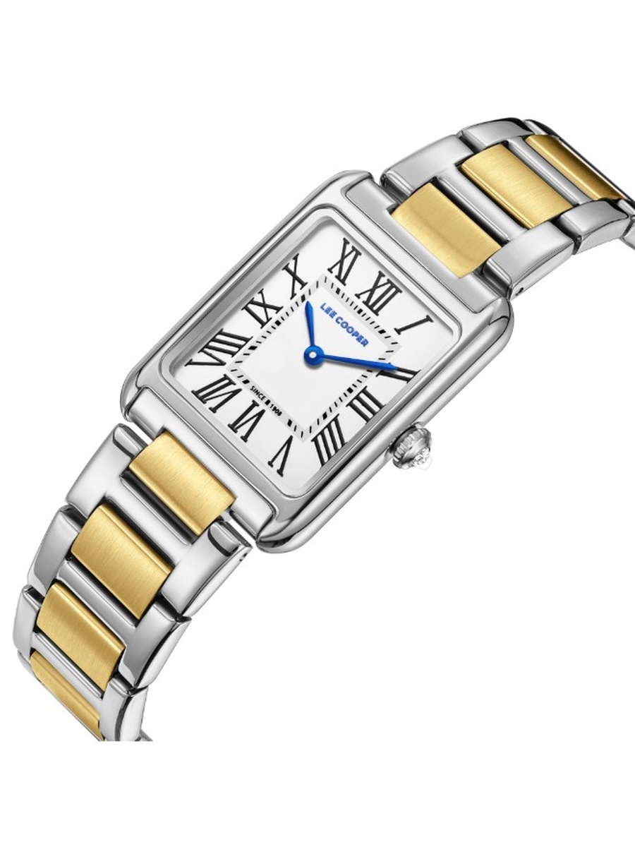VJ20C1 Analog Watch with Metal Strap - LC08083.230, Silver/Gold