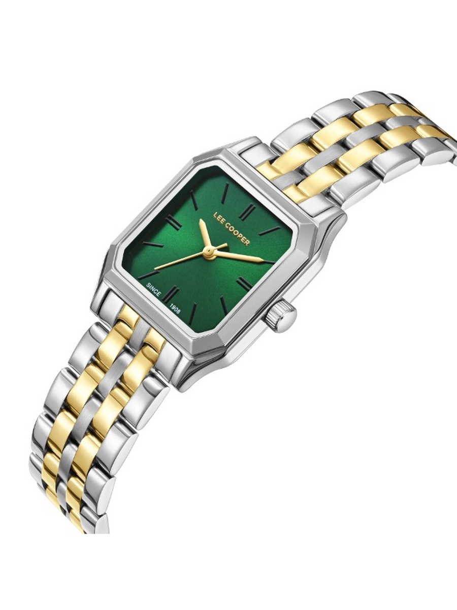 VJ21C1 Analog Watch with Metal Strap - LC08120.270, Silver/Gold