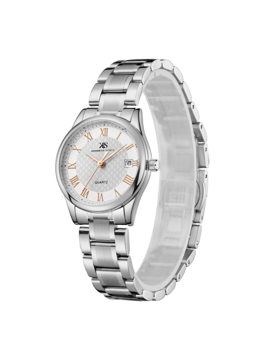 Analog Watch with Stainless Steel Strap - K25504-SBSWK, Silver