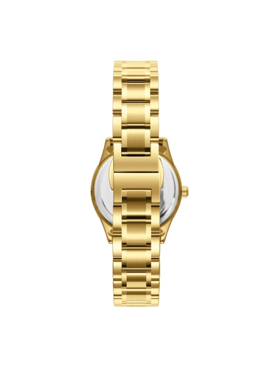 Quartz Analog Watch with Stainless Steel Strap - K25504-GBGW, Gold