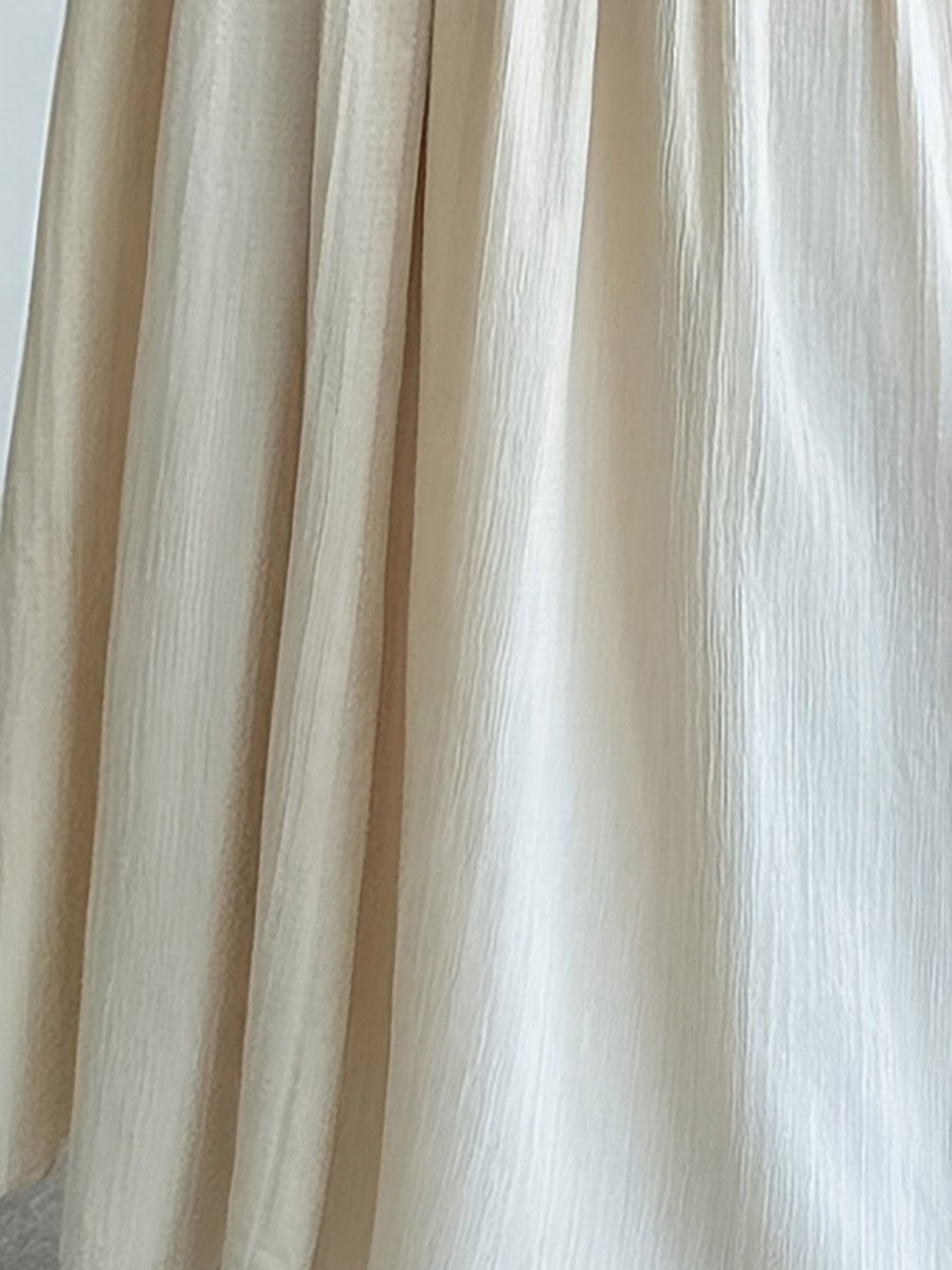 White Mid Rise A-Line Maxi Skirt