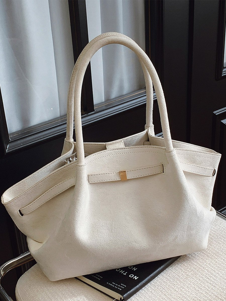 White Double Strap Shoulder Bag