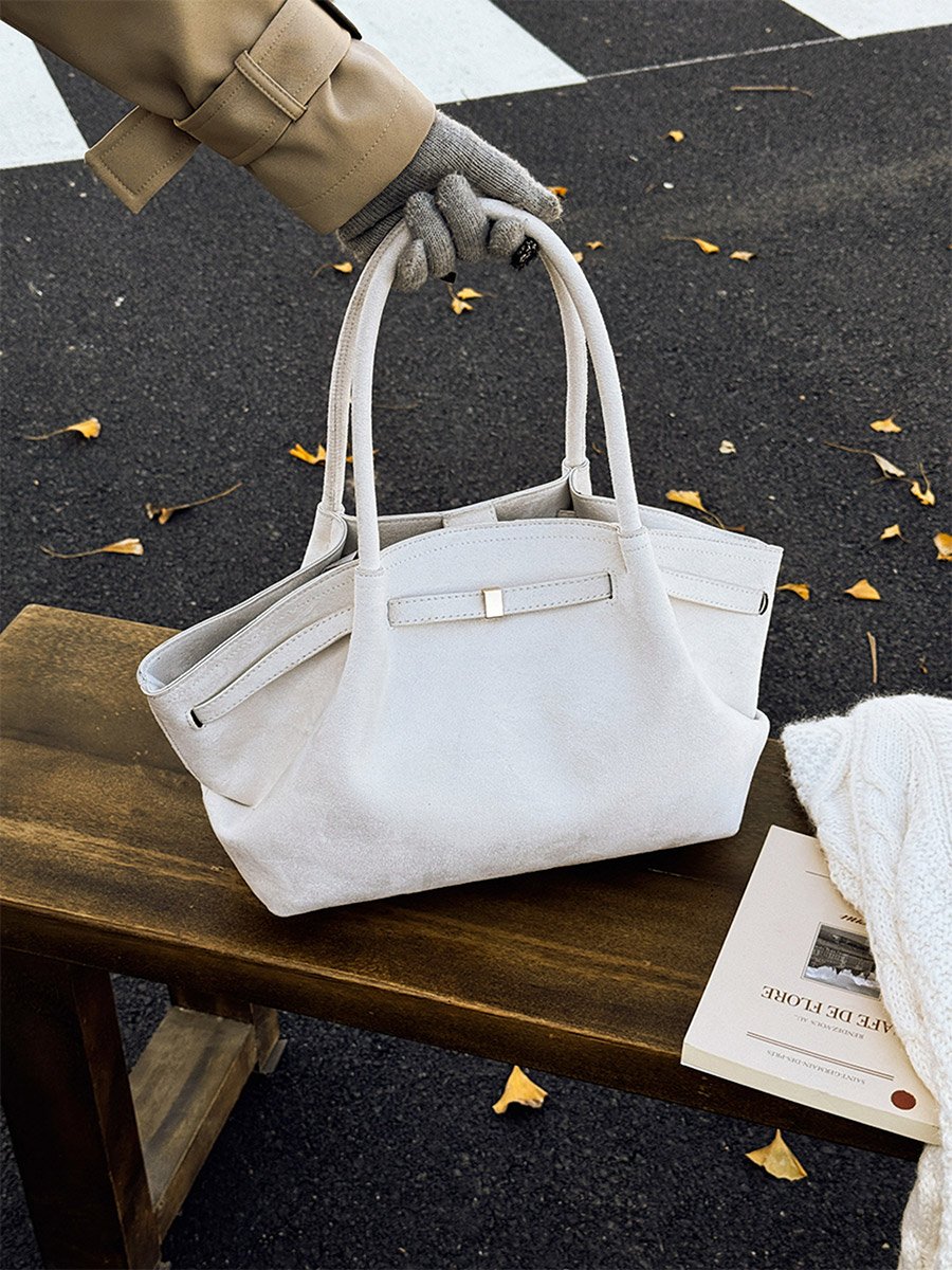 White Double Strap Shoulder Bag