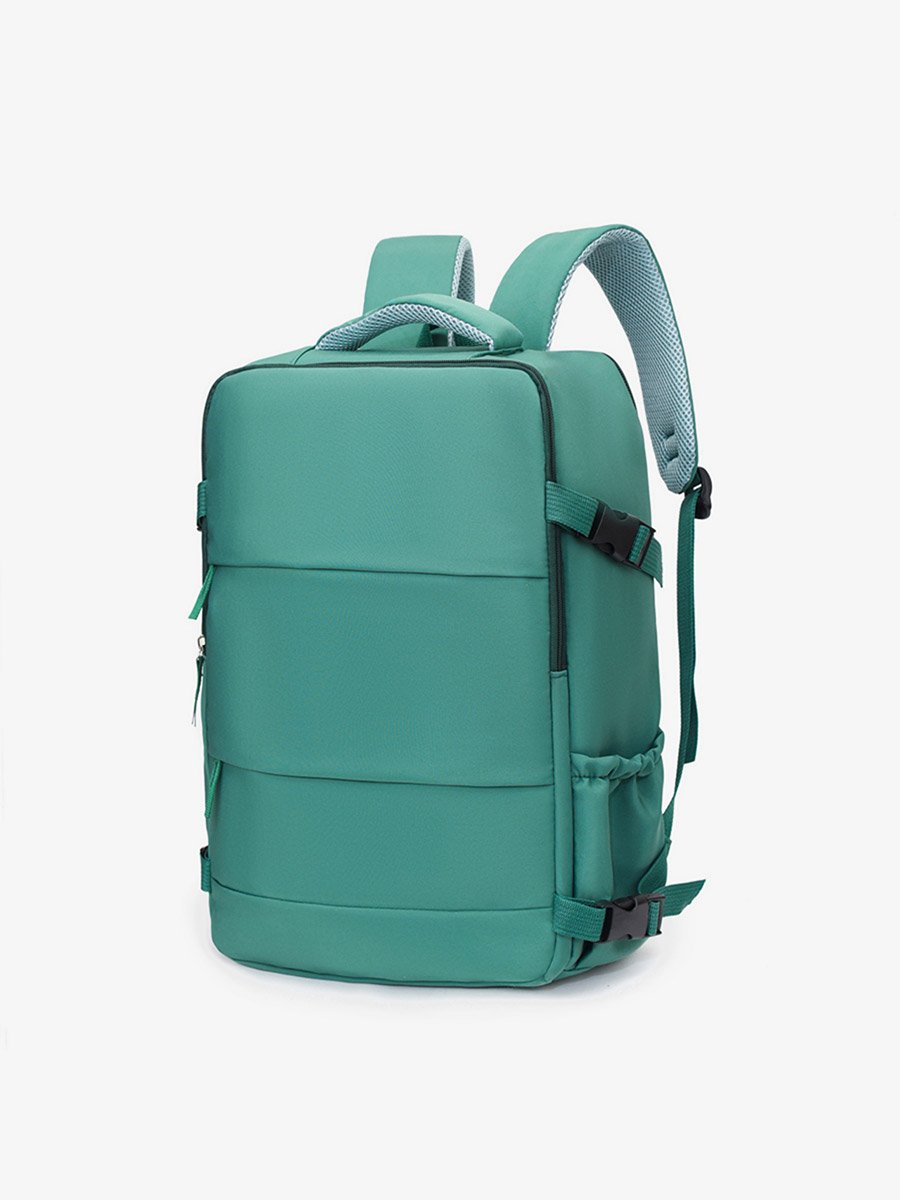 Green Zip Closure Backpack