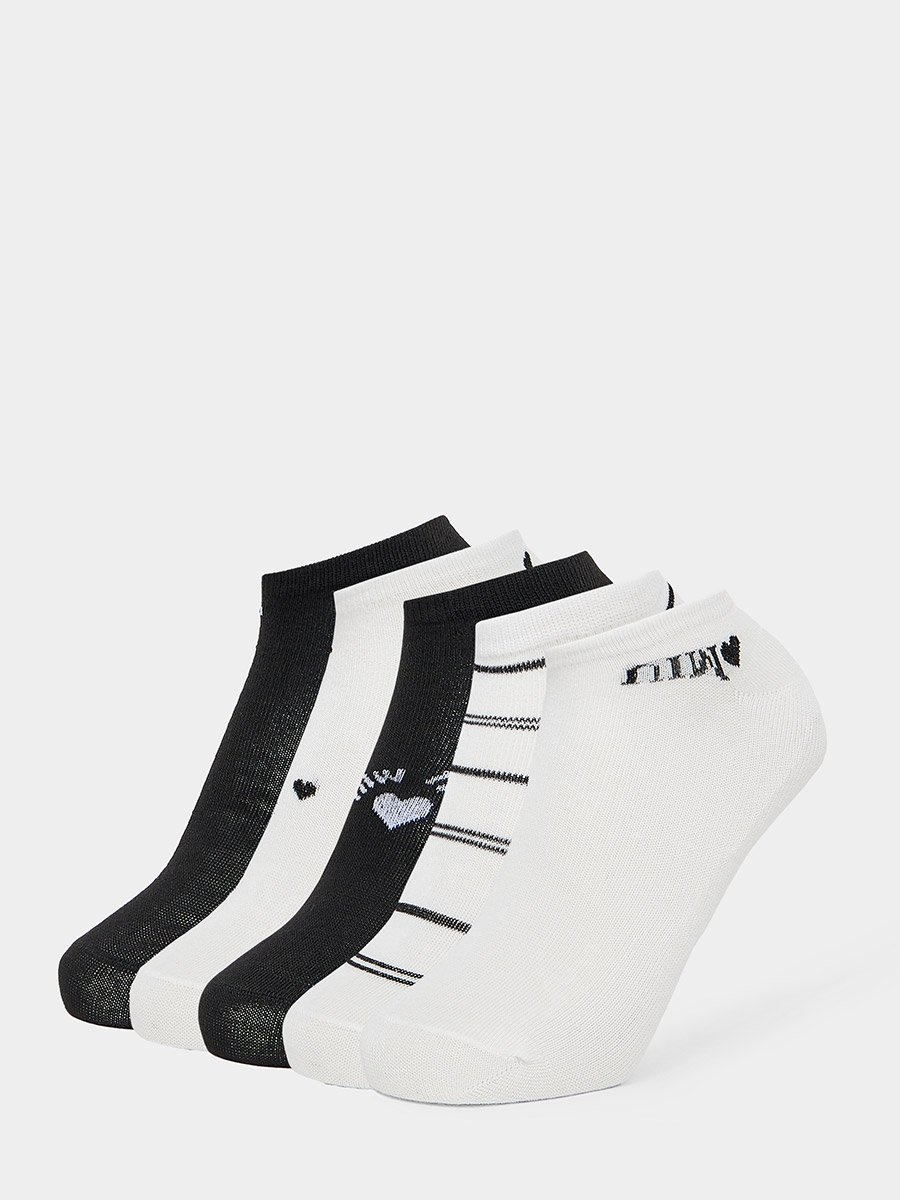 Pack of 5 - Printed Ankle Socks