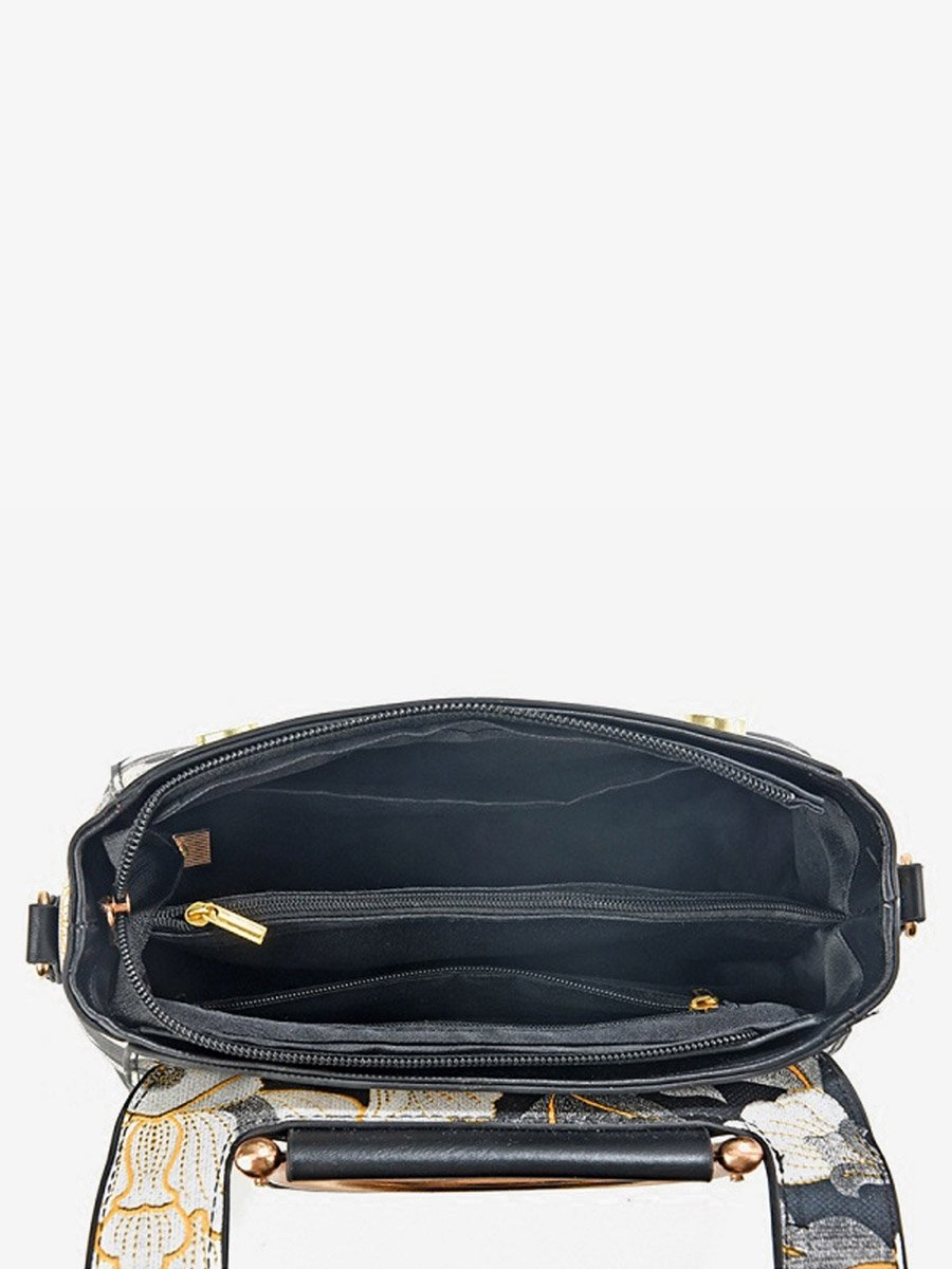 All Over Print Dual Handle Handbag with Adjustable Strap
