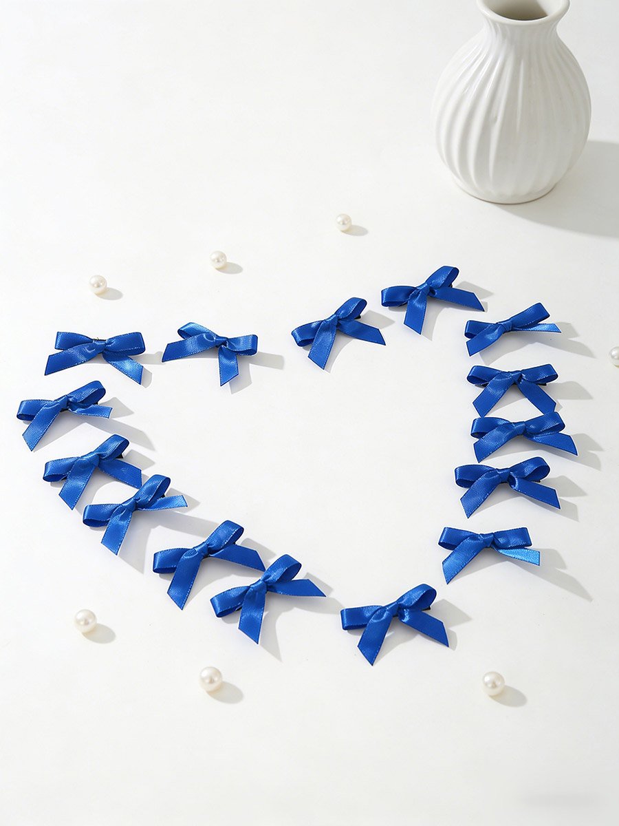 Pack of 15 - Blue Bow Hair Clips
