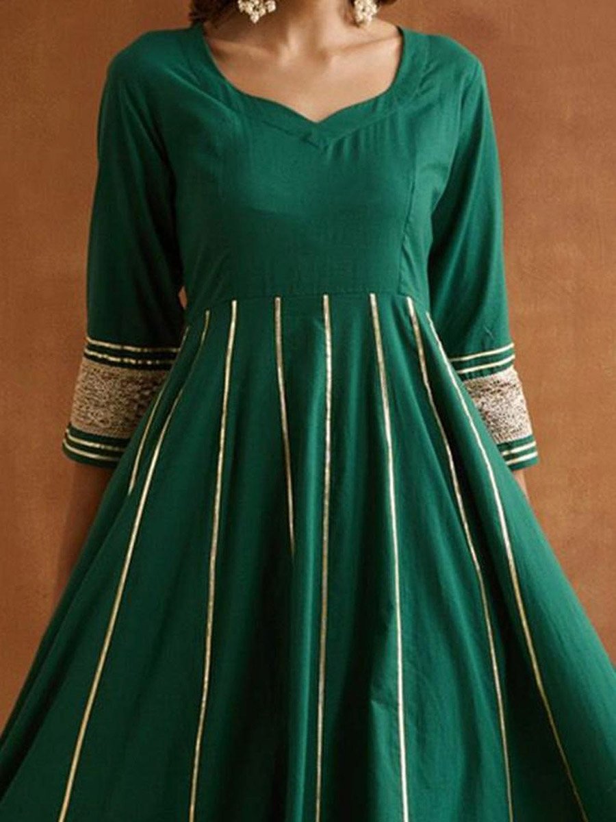 3-Piece Zari Embroidered Kurta, Pants and Painted Dupatta Set