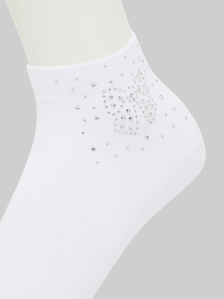 Pack of 2 - Embellished Ankle Socks
