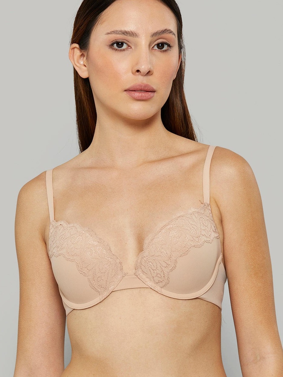 Lace Detail Push Up Bra