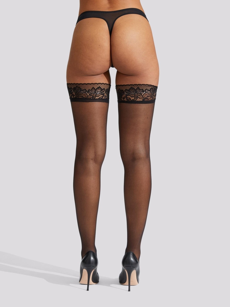 Micro Fishnet Seamed Hold Ups