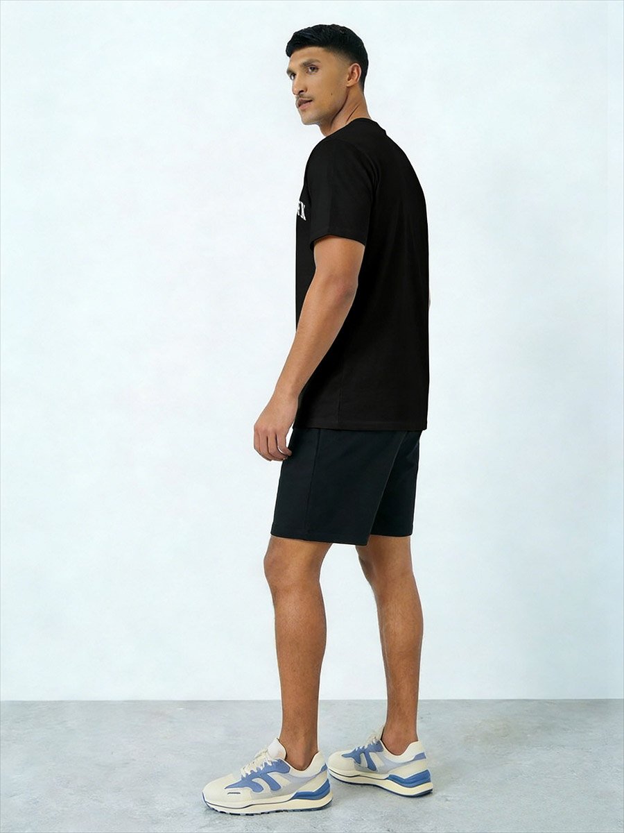 Men Round Neck T-Shirt and Shorts Set