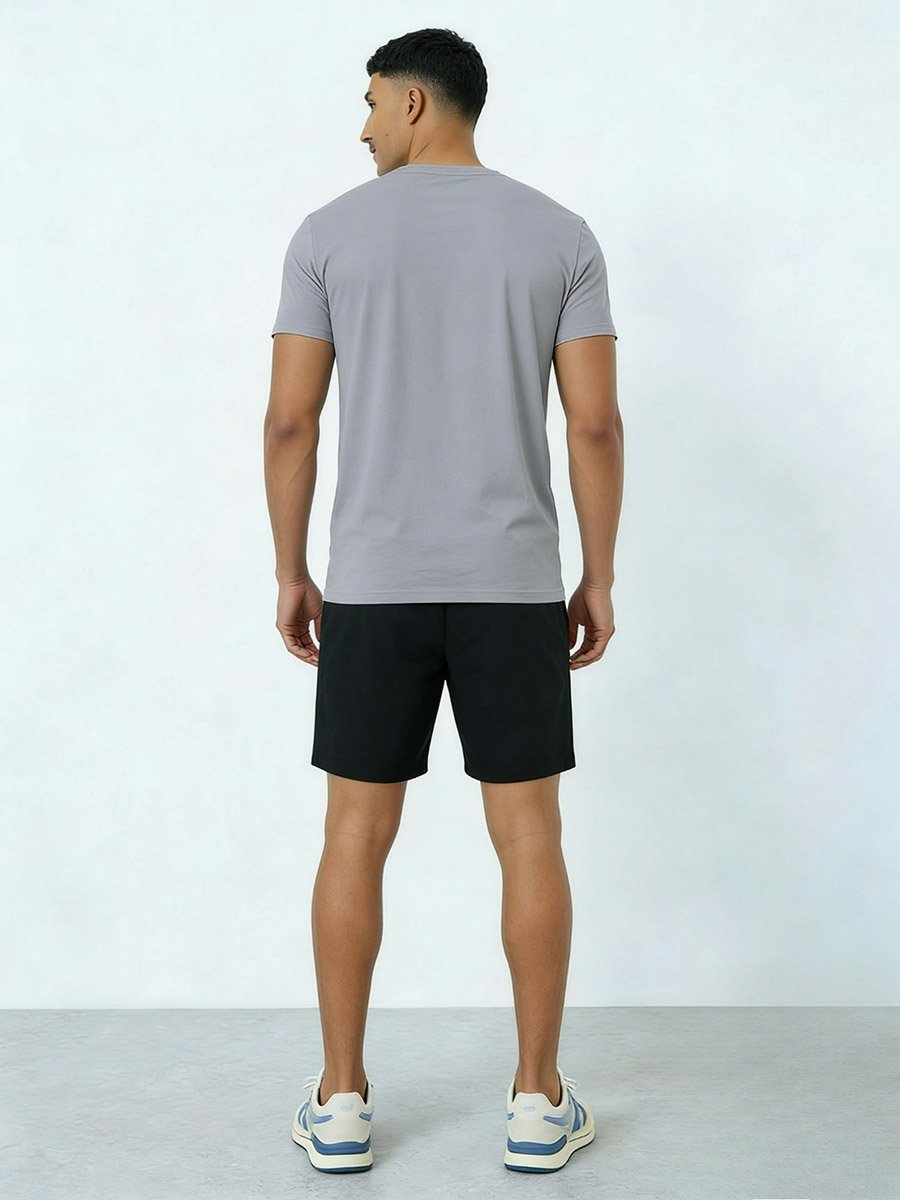 Men Printed Round Neck T-Shirt and Shorts Co-Ords