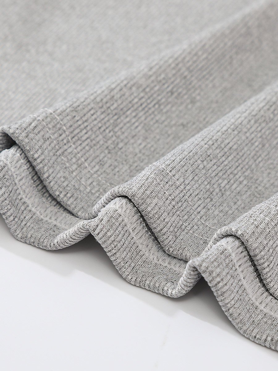 Grey Solid Tank Top