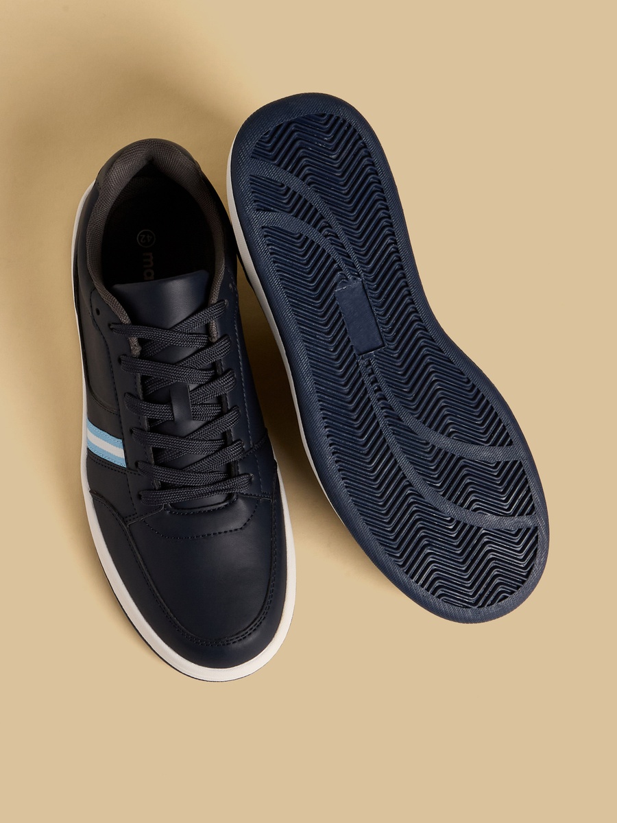 Panelled Lace-Up Sneakers