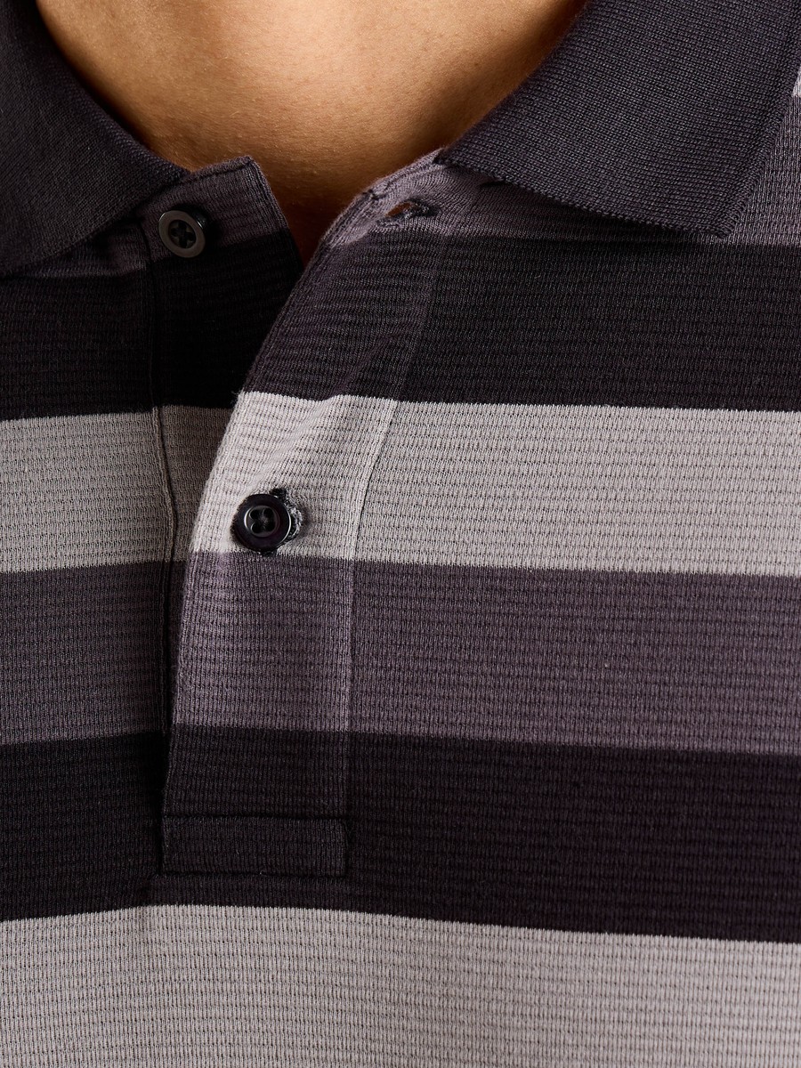 Striped Ottoman Polo T-Shirt