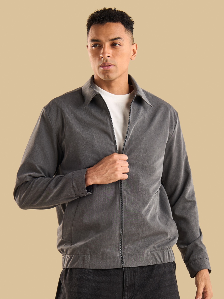 Zip Through Harrington Jacket